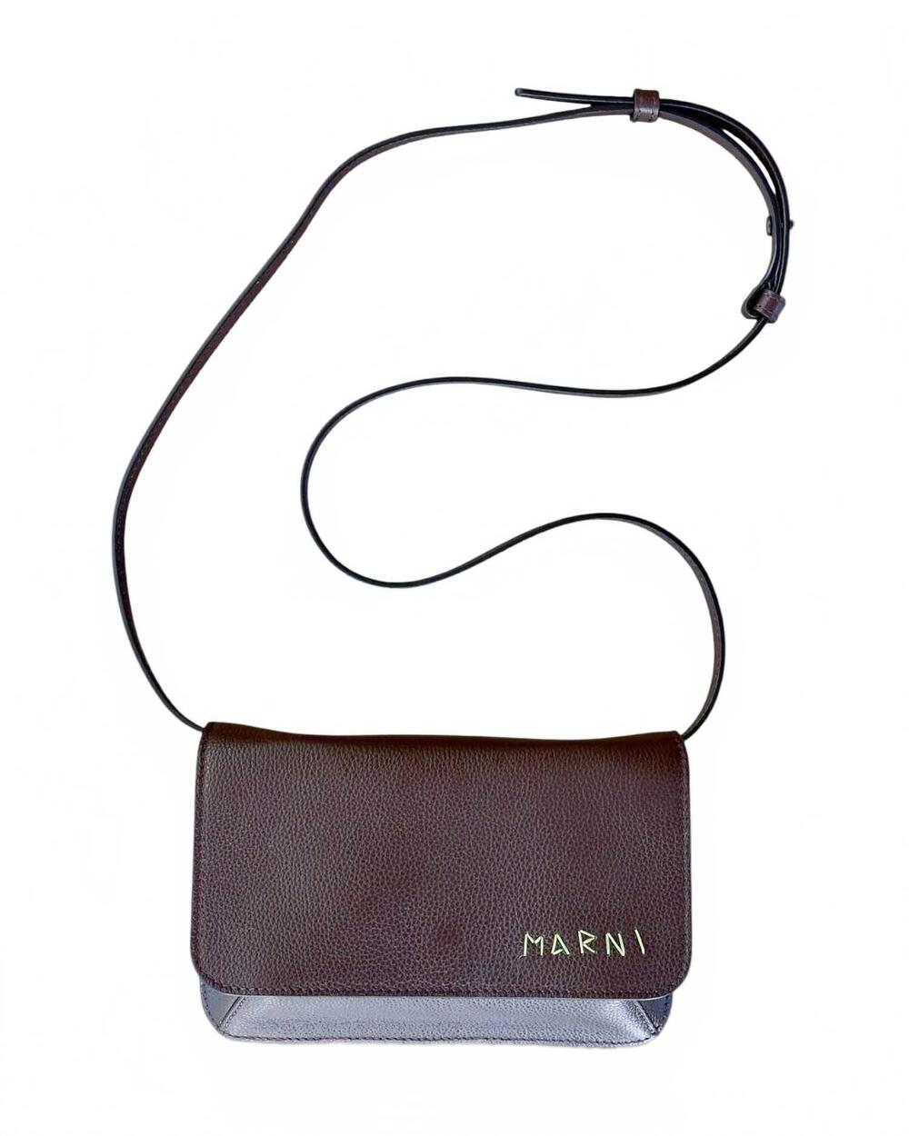 NEW MARNI women's crossbody bag in brown